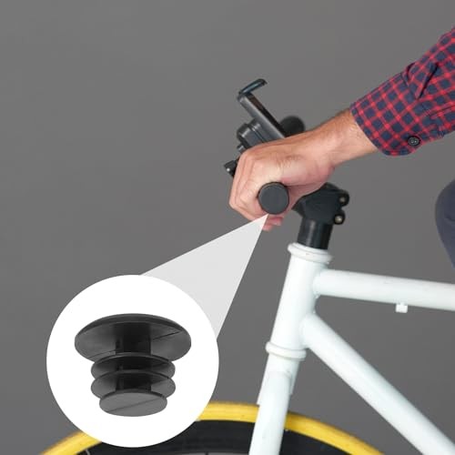 10-Piece Black Plastic Bike Handlebar Plugs - 2.7*1.6*1.7cm/1.06*0.62*0.7inch - Picture 5 of 8