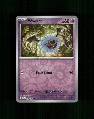 Woobat 036/086 Common White Flare Pokemon Reverse Holo Near Mint