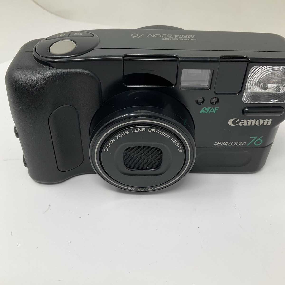 Canon 35mm Film Camera Compact Sure Shot Megazoom 76 Black 38-76mm