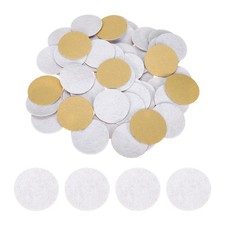 12 Pcs Adhesive Felt Circles, 55mm Dia 0.8mm Thick Non-Woven Circles, White