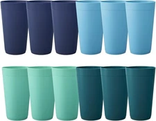 Acrylic Newport 20 ounce Unbreakable Plastic Stackable Water Tumblers