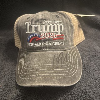 Signed Charlie Kirk Autographed Trump 2020 Hat Keep America Great!