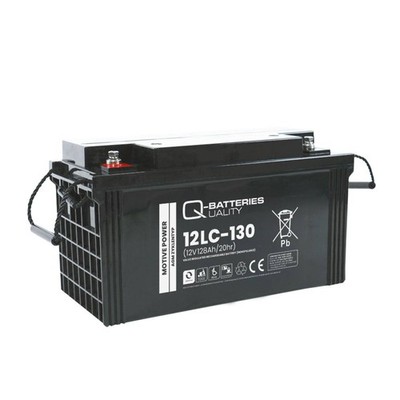 Q-Batteries 12LC-130 / 12V - 128Ah Blei Akku Zyklentyp AGM - Deep Cycle VRLA