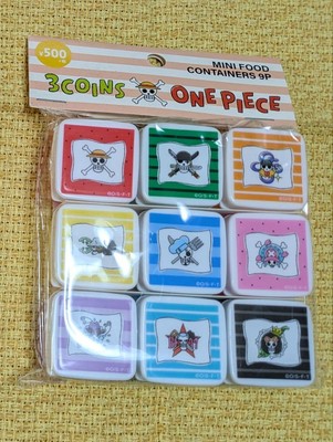 One Piece 3COINS Mini Food Container 9P Set Unopened Waterproof