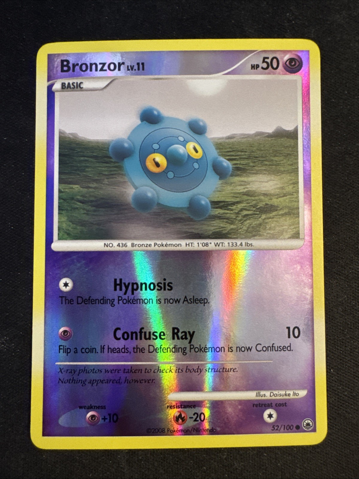 Pokemon Card - Bronzor Majestic Dawn 52/100 Reverse Holo