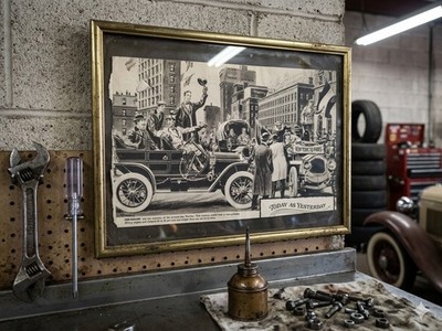 Advertisement 1908 Oakland touring model New York to Paris race Pontiac brand