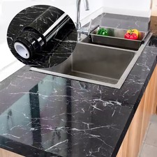 10M Marble Contact Paper Self Adhesive Wallpaper Kitchen Worktop Vinyl Covering