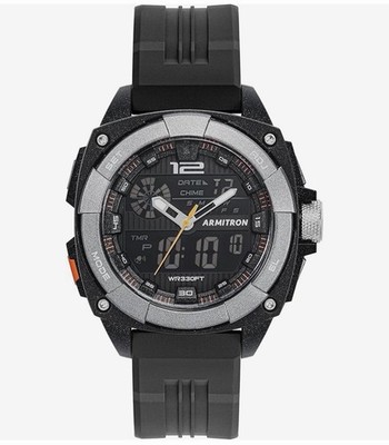 Armitron Sport Men s Analog Digital Chronograph Watch 20/5372 |  Black | New