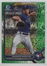2022 Bowman Draft Chrome Green Sparkle Refractor 71/99 Brandon Barriera 11o2