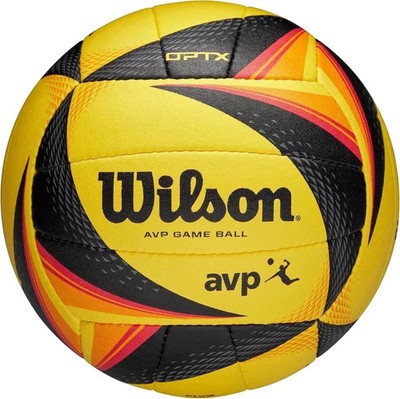 Wilson OPTX AVP Official Beach Volleyball   Pro Game Ball   Black/Yellow   New