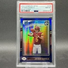 2024 Panini Donruss Optic Jayden Daniels #248 Blue Hyper Prizm (RC) PSA 8