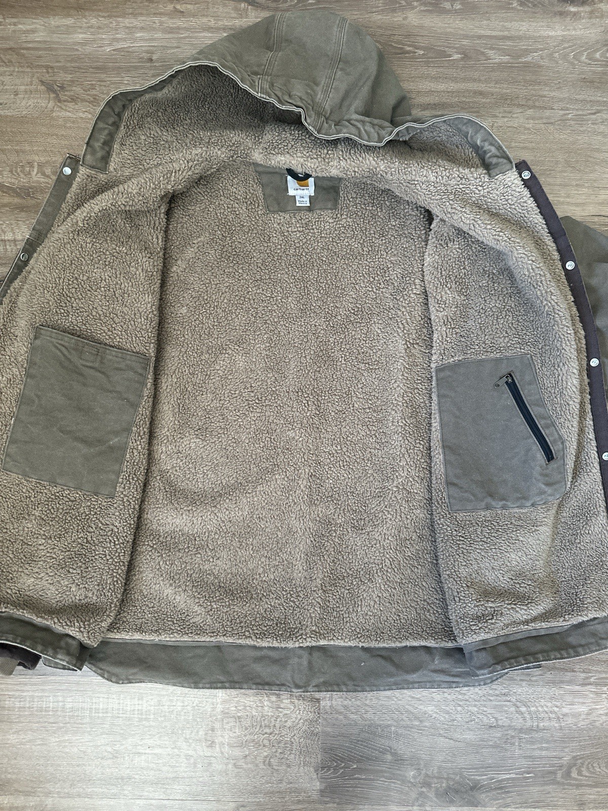 Carhartt Detroit J284 LBR Sandstone Sierra Jacket – 2XL EUC image 7