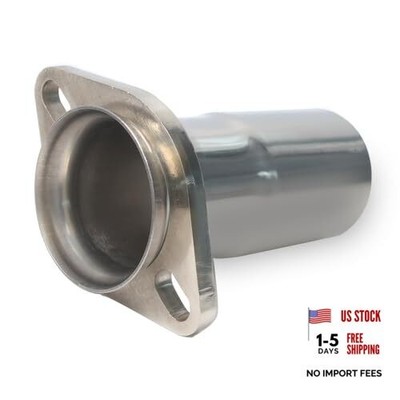 ID 2.5'' to ID 3'' Stainless Steel Exhaust Adapter w/Flange Ugrade Replace #41726