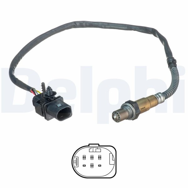 Lambdasonde Sensor Abgassteuerung Delphi ES21136-12B1 FüR Ford Kuga 2 DM2 Mondeo-image