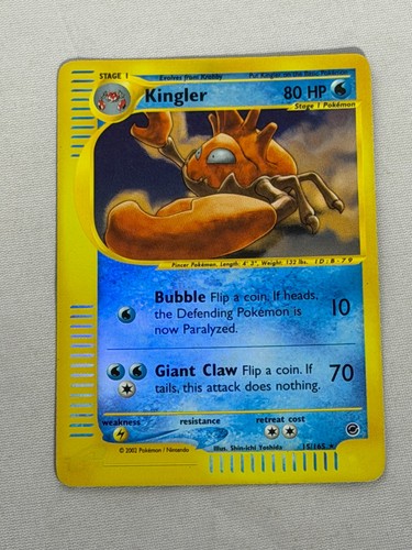Pokemon Reverse Holo Kingler Expedition 15/165