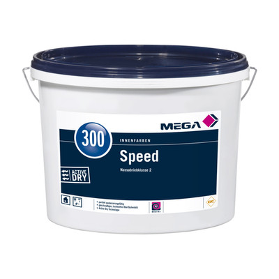 Mega 300 Speed Profi Wandfarbe innen weiß 12,5 Liter mit Active-Dry-Technologie