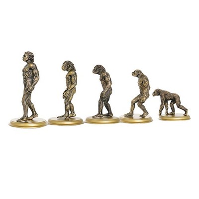 5 Stück Human Evolution Toy Lustiges primitives Modell Kreatives