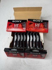 Lot of 13 Sony High Fidelity Audio Cassette Tapes HF Normal Bias 90 Minute NEW