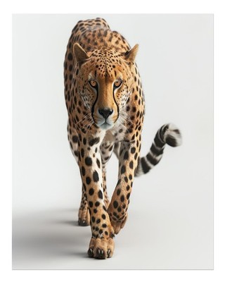 Majestic Cheetah Wall Art Animal Home Decoration Realistische Natur