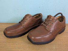 Mens Clarks Active Air Sidmouth Mile Brown Leather Casual Comfort Shoes UK 10 H.