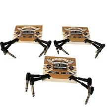 Lot of 3 Blucoil 6" Right Angle Patch Cables 2 Pack