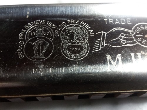 Vintage HOHNER MARINE BAND Mundharmonika - 12 Loch Schlüssel "C" mit Originalkarton - Bild 12 von 12