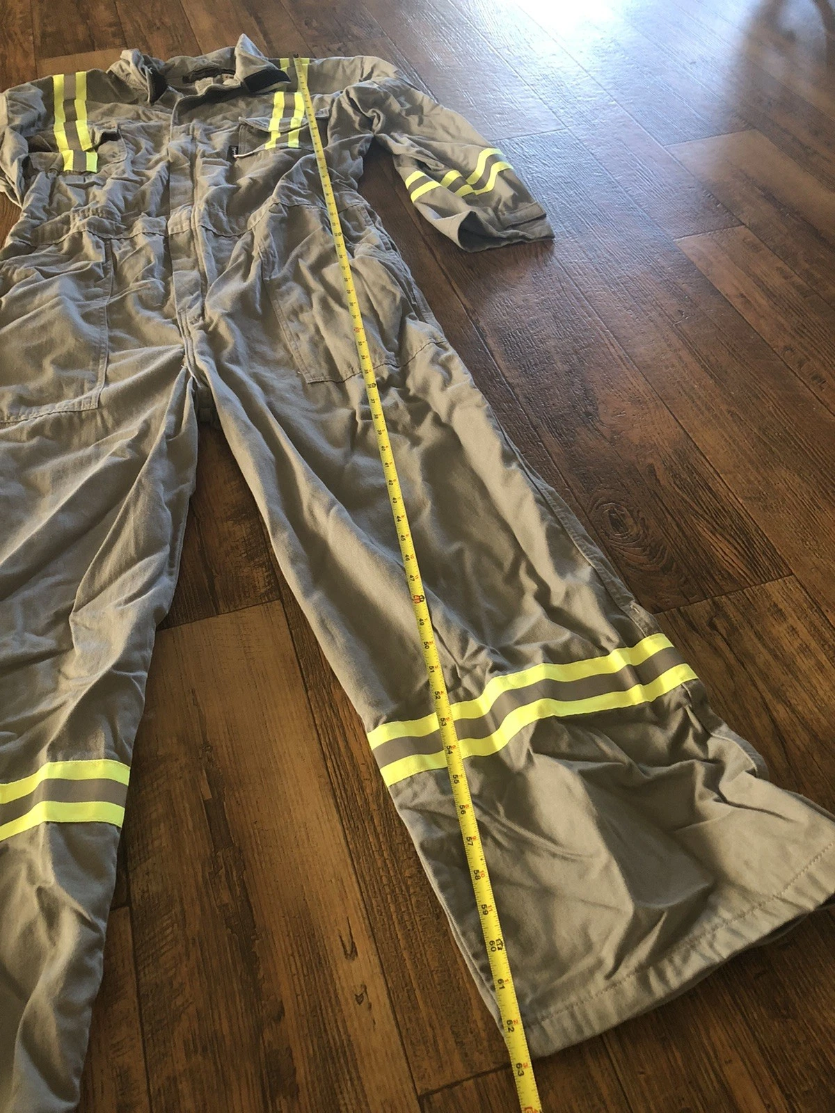 NEESE Wear FR Mens Coveralls 2XL Gray Reflective Jump Suit Westex 2112 Fire - product detail image 7