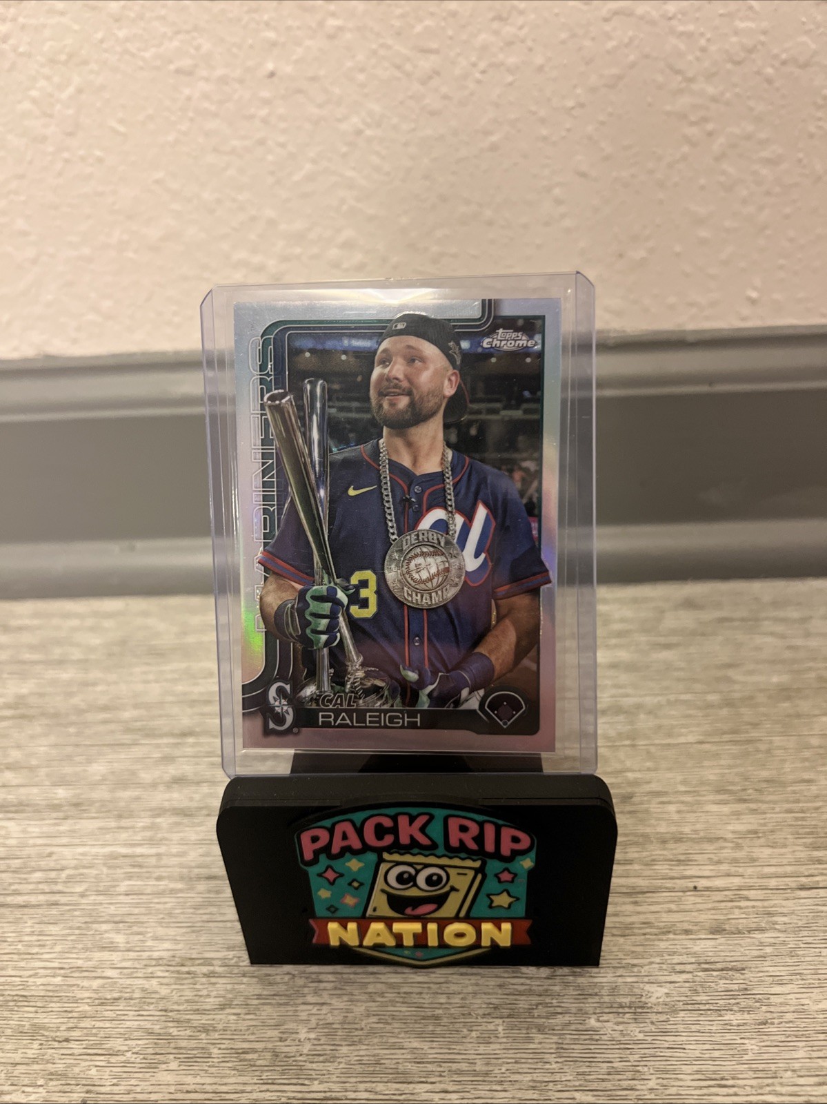 2025 Topps Chrome Update Cal Raleigh Image Variation SP #USC45 Mariners