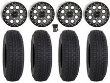 System 3 SB-7 15" Wheels Ti (6+1) 35" RR600 Tires Kawasaki Mule Pro FXT  KRX