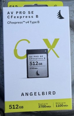 Angelbird AV PRO SE CFexpress B v4 512GB Type B Memory Card - New Sealed