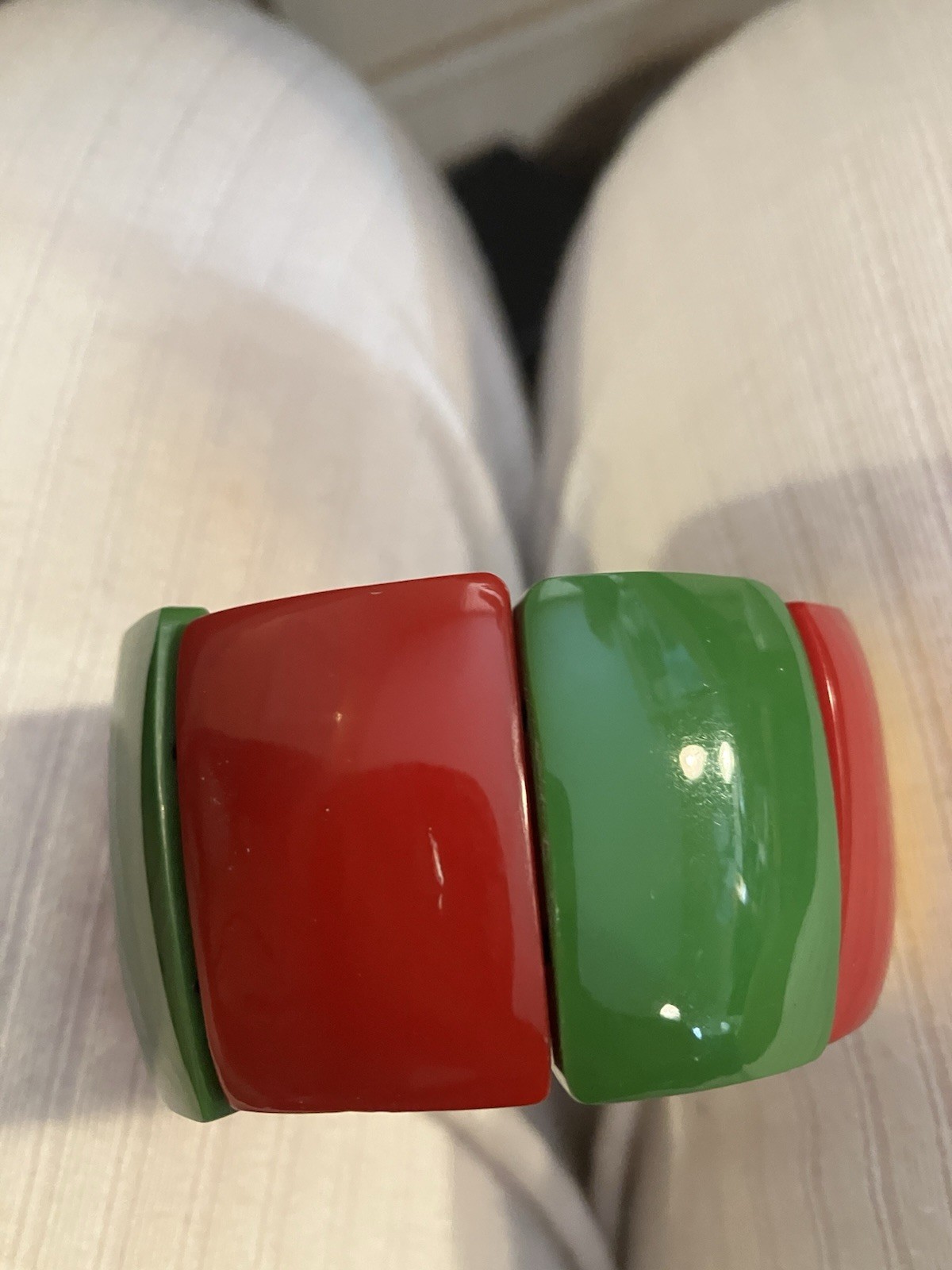 Bracelet Stretch Bangle Multi Color Squared Cats … - image 3