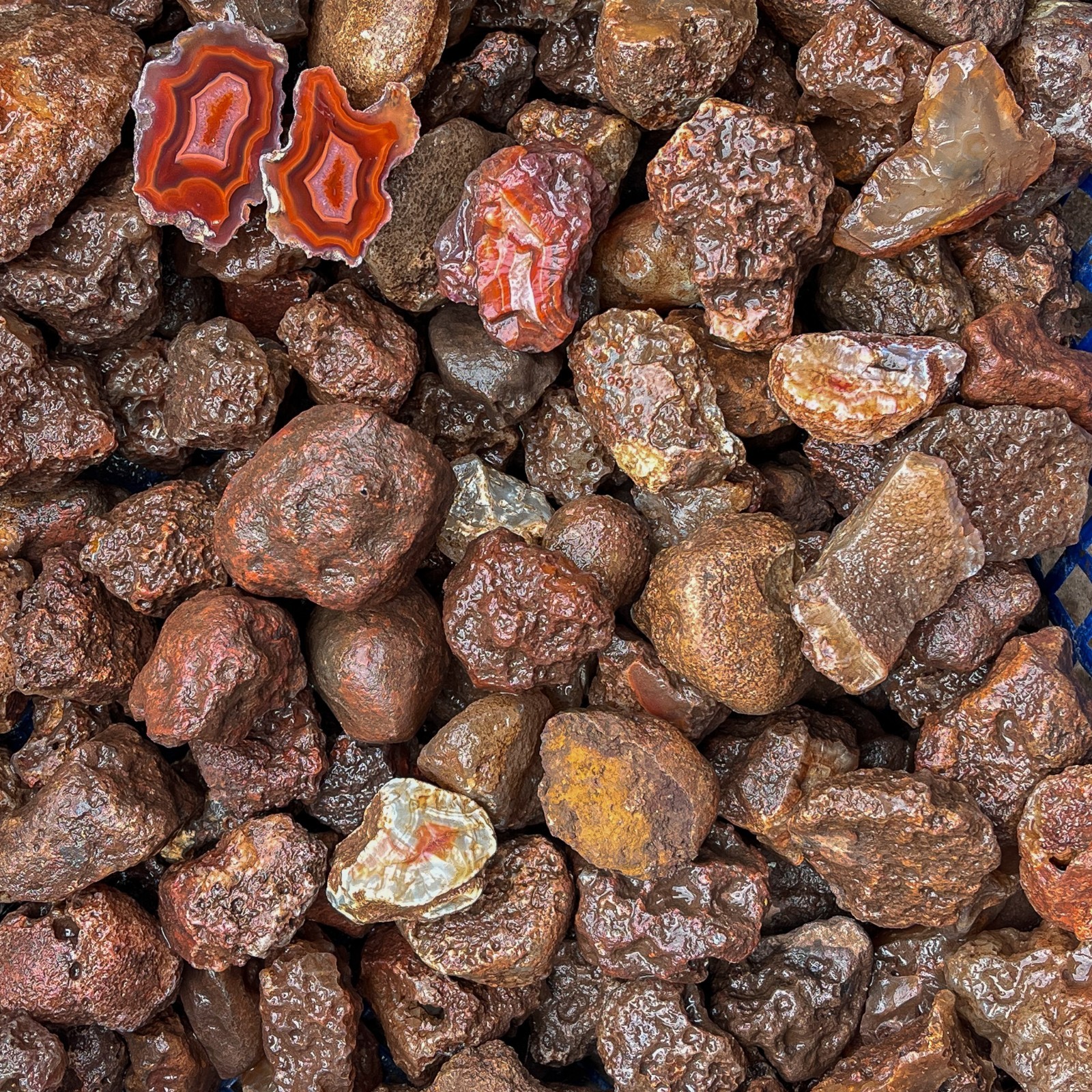 Raw Agates from Malawi 2,2 Pounds – Natural Rough African Agates for Cutting