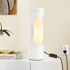 Kosher Lamp for Shabbos, White Table Lamps and Nightlight for Living Room Bed...