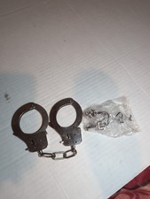 Toy Metal Handcuffs Safety Release Key Included Police Costume Prop Accessory