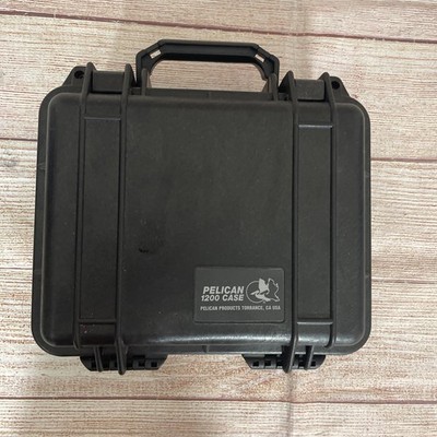 Pelican 1200 Watertight Mini-S Hard Case with Foam Insert - Black