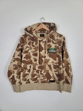 L.L. Bean Todd Snyder Cotton Camo Camouflage Pullover Sweatshirt Hoodie Sz XS