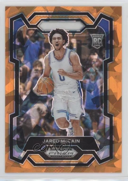 2024-25 Panini Prizm Draft Picks Orange Ice Prizm Jared McCain #35 1ge5