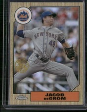 2022 Topps Chrome Ben Baller Edition #87BC-7 Jacob deGrom 1987 Topps Baseball