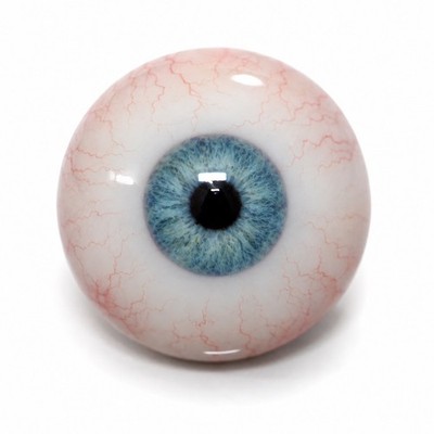 Realistische blaue Augen 27 mm Paar SFX Silikon Maske Requisite Puppe Prothese Halloween