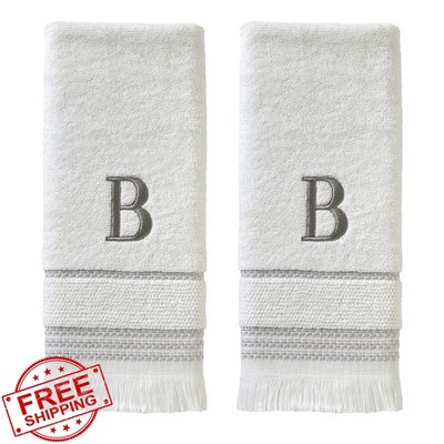 SKL Home B Hand Towel Set White 2 Count