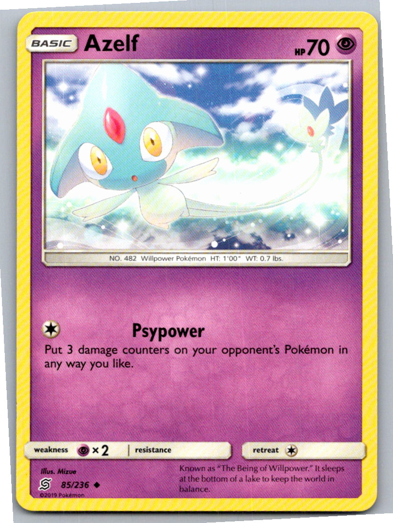 Azelf Uncommon SM - Unified Minds 85/236 NM