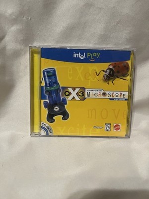 Intel Play QX3 Computer Microscope CD-Rom PC Windows 98