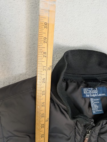 Polo Ralph Lauren Mens 80% DOWN FULL ZIP Vest Size Large  L Black WARM Puffer  - Picture 3 of 6