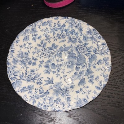 1  Nikko Tableware Blossom Time Tea Roses Blue Salad Bread Butter Plate 7 3/4''