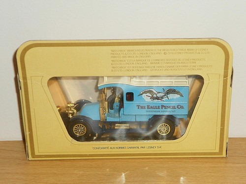 Matchbox MODELS OF YESTERYEAR Y25-1.D1 1910 RENAULT TYPE AG VAN "EAGLE PENCIL" - Picture 11 of 12