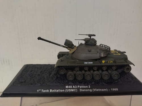 M48 A3 PATTON 2 1968 1st TANK BAT USMC VIETNAM 1:72 ALTAYA IXO - 第 1/3 張圖片