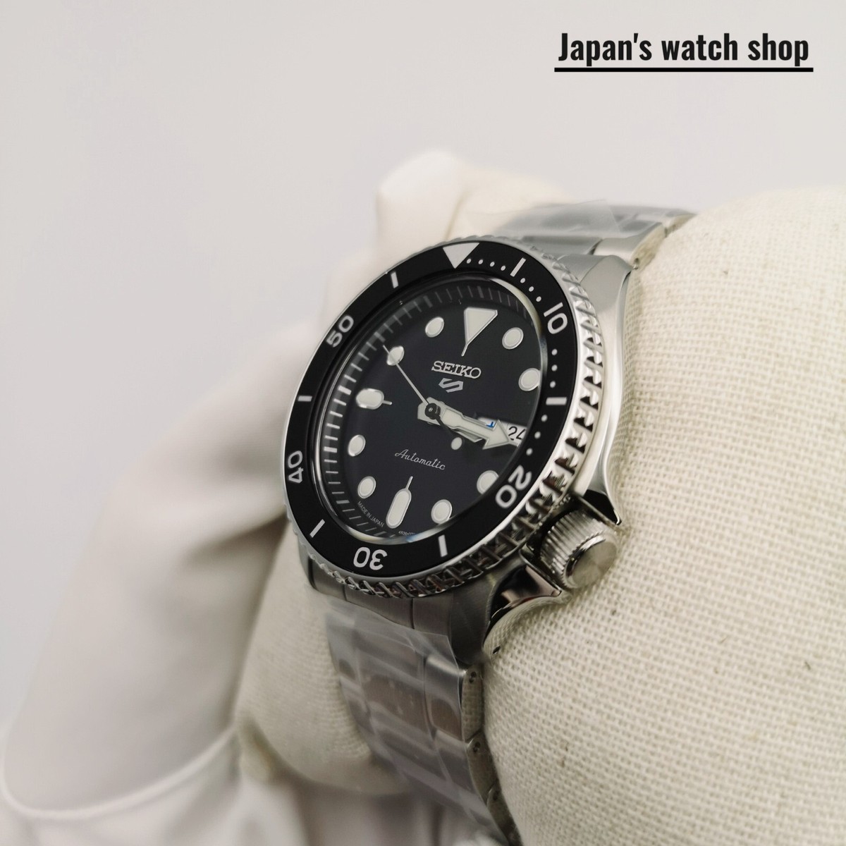 SEIKO 5 SPORTS SBSA005 Black Mechanical Automatic Men's Watch New