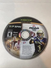 NCAA Football 2005 / Top Spin Combo (Microsoft Xbox, 2004) Disc Only TESTED