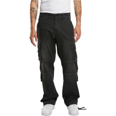 Brandit Denim Cargo Pants Herren Outdoorhosen Arbeitshosen Robust Taschen Men 