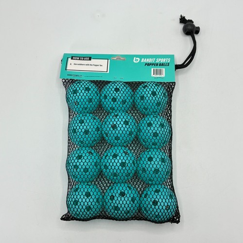 24 Bandit Sports Popper Tee Balls 2x12 Mini Plastic Training Baseballs 1.5" diam - Picture 5 of 10